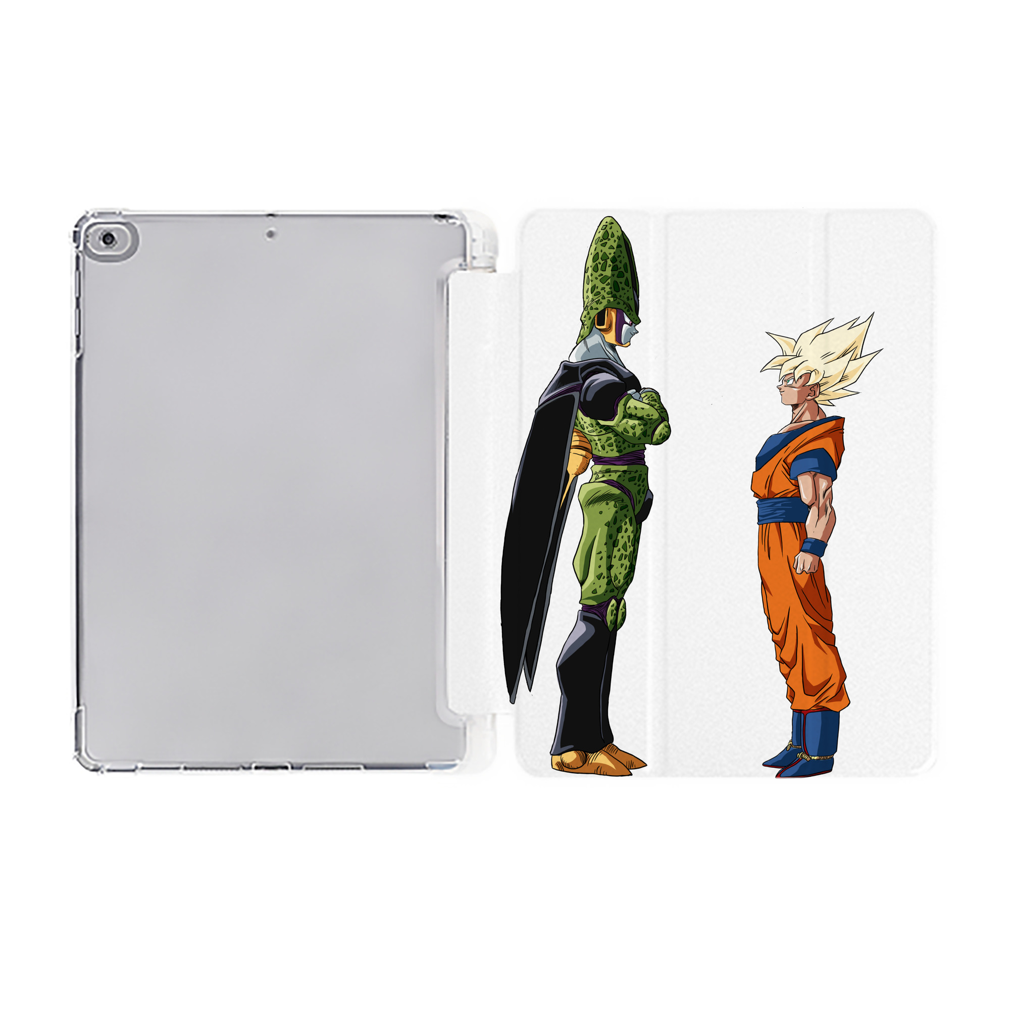 （画像用） ドラゴンボール DRAGON BALL IPad ケース ペン収納付き 三つ折りスタンド PUレザー×シリコン 対応機種9.5/10.5/10.9インチ